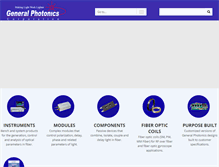 Tablet Screenshot of generalphotonics.com